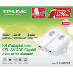 TP-LINK TL-PA8015P KIT - Pack de 2 adaptateurs CPL 1300 Mbps 1 port Gigabit LAN avec prise intégrée