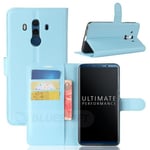 Huawei Mate 10 Pro      Pu Wallet Case    [Lightblue]