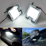 2x CANBUS LED-belysning under spegeln för Ford Focus MK3 MK2 Mondeo MKIV MKV Kuga C-Max Escape S-Max Välkomstlampa under spegeln