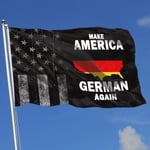 ewretery Outdoor Flags Make America German Again 3X5 Ft Flag for Outdoor Indoor Home Decor Sports Fan Football Basketball Baseball Hockey