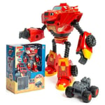 Blaze Monster Machines Anime Figur Tecknad Plast/legering Deformerad Bil Action Figur Modell Barn Leksaker Barn Födelsedagspresenter - Action Figurer