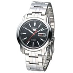 Montre automatique pour homme SEIKO Série 5 SNKL83K1 bracelet en acier noir