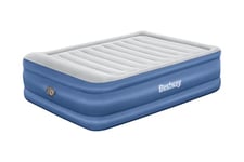 Bestway Tritech Queen Airbed | Air Mattress with Built-in AC Pump, Fast Inflation, Raised Height Queen