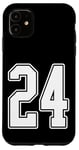 Coque pour iPhone 11 #24 Maillot de sport pour fan de sport Blanc