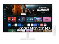 Samsung S32DM703UU - M70D Series - LED-skärm - Smart - 32" - 3840 x 2160 4K @ 60 Hz - VA - 300 cd/m² - 3000:1 - HDR10 - 4 ms - 2xHDMI, USB-C - högtal