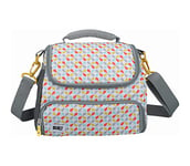 BUILT - Sac à Lunch / Repas Isoterme au Design The Stylist - Polyester/PEVA - Gris/Blanc - 11,5 x 17 x 24 cm