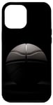 Coque pour iPhone 12 Pro Max Ballon de basket simple noir et blanc