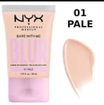 NYX Bare With Me BLUR Skin Tint Foundation - 01 PALE NEW Seald