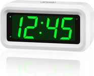 Digital  Alarm  Clock  Battery  Operated  Powered  Only , Adjustable  LED  Brigh