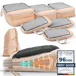 Compression Packing Cubes for Suitcases - Travel and Cruise Essentials, Organiser Bags, Packing Cubes for Travel - Packing Cubes Compression Set - Packing Cubes for Suitcases Compression Cubes