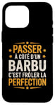 Coque pour iPhone 16 Pro Max Barbe Barbu Humour idée Cadeau Barbu Homme Père