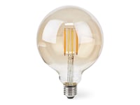 Nedis Smartlife - Led-Glödlampa Med Filament - Form: Glob - E27 - 7 W (Motsvarande 60 W) - Klass E - Varmt Vitt Ljus - 1800-3000 K - Guld