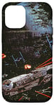 Coque pour iPhone 15 Star Wars Le Retour du Jedi Death Star II Battle Noir