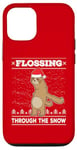 iPhone 12/12 Pro Flossing Through The Snow Sloth Ugly Christmas Sweater Floss Case