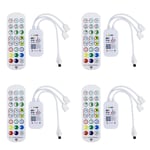 4X Contrôleur Tuya WiFi RGB pour Bande Lumineuse LED 3528 2835 5050 avec Télécommande 24 Touches