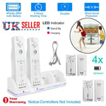 For Wii Remote Controller 4 in 1 Rechargeable Batteries and Charger Dock Station