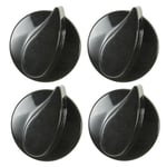Beko Oven Cooker Hob Gas Flame Control Knob (Black, Pack of 4)