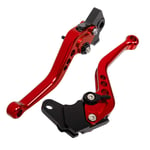 HJXV / FIT for- K-T-M-390 Duke / 2013-2018 Moto Réglable Frein Court Bouche d'embrayage |Accessoires De Levier De Frein De Moto |léger Et Durable (Color : Red)