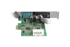 StarTech.com 2-portars PCI Express RS232-seriellt adapterkort - PCIe RS232-seriellt värdstyrenhetskort - PCIe till seriell DB9 - 16950 UART - Expansionskort med låg profil - Windows & Linux - seriell adapter - PCIe - RS-232 x 2