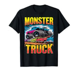 Monster Truck Crushing Cars Tee for Monster Truck Lovers T-Shirt