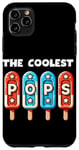 Coque pour iPhone 11 Pro Max The Coolest Pops Patriotic, rouge, blanc et bleu