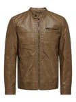 ONLY & SONS Men's ONSAL PU NOOS OTW Jacket, Monks Robe, S