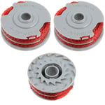 3 X Strimmer Trimmer Spool & Line For Flymo Multi Trim 300d Multi Trim 300dx