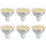 Beijiyi - Ampoule GU5.3 led 12V 3W Blanc Chaud 6000K, Ø50mm, Équivalent GU5.3 30W , 300LM, ac/dc 12V MR16 GU5.3 Spot led Encastrable pour Jardin