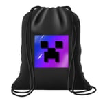 Gymväska Minecraft svart black one size