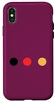 Coque pour iPhone X/XS Noir, rouge, or. Couleurs du drapeau allemand, abstrait, points