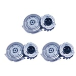 Tête de rasoir de remplacement, 3 pièces, pour Philips Norelco SH50-52 S5000 S5079 S5077 S5076 AT890 PT735 P