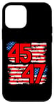 Coque pour iPhone 12 mini 45 47 Trump 2024, Trump President 45 47, 45 47 Chemise pour homme