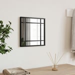 Vidaxl - Furniture Limited - Miroir mural noir 30x30 cm carré fer