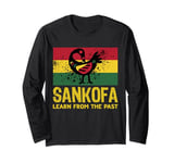 Learn From The Past African Symbol Sankofa Adinkra Long Sleeve T-Shirt