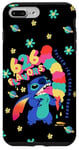 Coque pour iPhone 7 Plus/8 Plus Disney Lilo & Stitch 626 Flavors Rainbow Ice Cream Cone