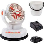 Yard Force - Ventilateur & Brumisateur 20V avec Vitesse et Angle de Ventilation Réglable - lf C36 - Noir/Orange