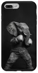 Coque pour iPhone 7 Plus/8 Plus Éléphant Boxe Boxer Sport