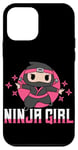 Coque pour iPhone 12 mini Ninja Girl Fierce Warrior Design