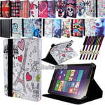 For Various Lenovo Tab A 7/8/10 S8 Tablet - Smart Stand Leather Cover Case + Pen