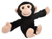 Wild Republic - 19562 - Huggers - Chimpanzé en Peluche avec Bracelet à Claquer - 20 cm