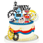 MEZHEN Robot Decoration Gateau Garçon Cake Topper Mécanique Décoration Anniversaire Équipement Gâteau Décorations Fête Fournitures Enfant