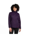 Peter Storm WoMens Waterproof Jacket with a Fully Adjustable Hood, Hiking Raincoat - Purple - Size 18 UK