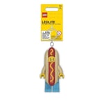 LEGO Classic Hot Dog Suit Guy Minifigure Key Light