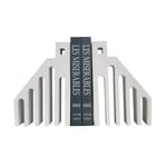 Art Bookend Interesting Book Ends, 1 Pair Ladder-shaped Book Stands, Cement Book Stands, Modern Decorative Bookends Office Book Stand Book Ends (Color : Gray)