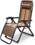 AWJ Portable Patio Lounge Chairs Chaise Lounges Lounge Chairs for Sun Tanning, Folding Zero Gravity Chair Adjustable Lawn Chair Camp Reclining with Pillows Support 200lbs