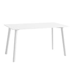 HAY - CPH Deux 210 2.0 Table Pearl White Lacquered Beech Frame L140 X W75 X H73 Pearl White Top Pearl White Lacquered Beech Edge - Matbord - Ronan & Erwan Bouroullec - Vit - Trä