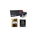 DRAGON WAR Pack : Souris Warlord + Tapis de souris Speed Edition + Jeu PC Doom + Jeu PC Dishonored GOTY