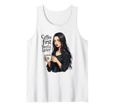 Cute Witch Coffee Lover Wicca Priestess Wiccan Goth Girl Tank Top