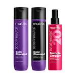 Matrix - Routines Color Obsessed - Shampoing, Après-Shampoing, Spray Multi-Bénéfices - Soins Protecteur de Couleur Pour Cheveux Colorés - Duo, Trio