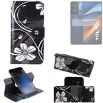 For TCL 50 SE Flip Wallet PU Leather Case Cover Stand Card Holder Pattern